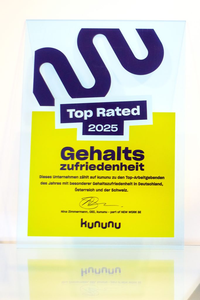 Auszeichnungen für A.i.P. Reutlingen - Kununu - Toparbeitgeber des Jahres